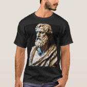 Nahe Aufnahme der römischen Statue des T - Shirt A (Vorderseite)