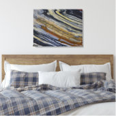 Nahe Aufnahme eines Striated Jasper Slab Leinwanddruck (Insitu (Schlafzimmer))