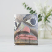 Nahe Aufnahme eines Totempfängers Postkarte (Stehend Vorderseite)