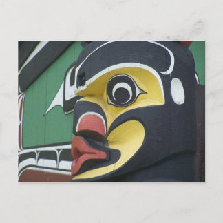 Nahe Aufnahme eines Totempfängers Postkarte
