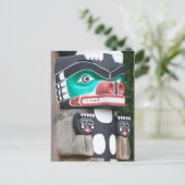 Nahe Aufnahme eines Totempfängers Postkarte (Stehend Vorderseite)