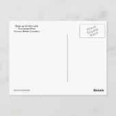 Nahe Aufnahme eines Totempfängers Postkarte (Rückseite)