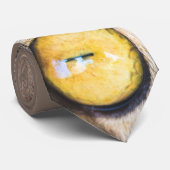 Nahe Aufnahme von Katze mit GelbAugen Krawatte (Gerollt)