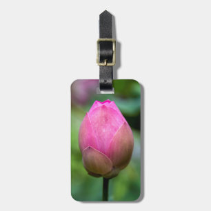 Nahe Aufnahme von Lotus Blume bud, Bali Gepäckanhänger