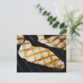 Nahe Aufzucht gegrillter Hühnerbrüste Postkarte (Stehend Vorderseite)