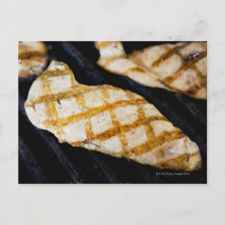 Nahe Aufzucht gegrillter Hühnerbrüste Postkarte