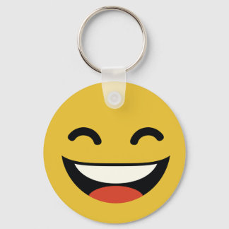Nahe Augen, die Emoji lachen Schlüsselanhänger