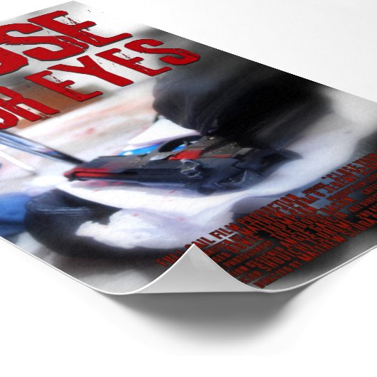 Nahe Augen Poster (Ecke)