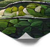 Nahe aus Elefantengesicht, Stoßzähnen, Kofferraum Poster (Ecke)