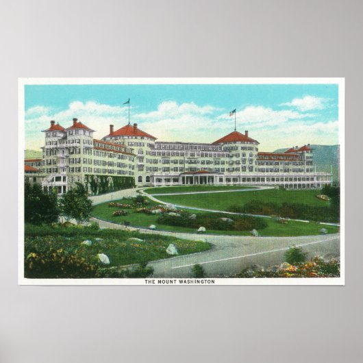 Nahe Außenansicht des Hotels Washington Poster (Vorne)