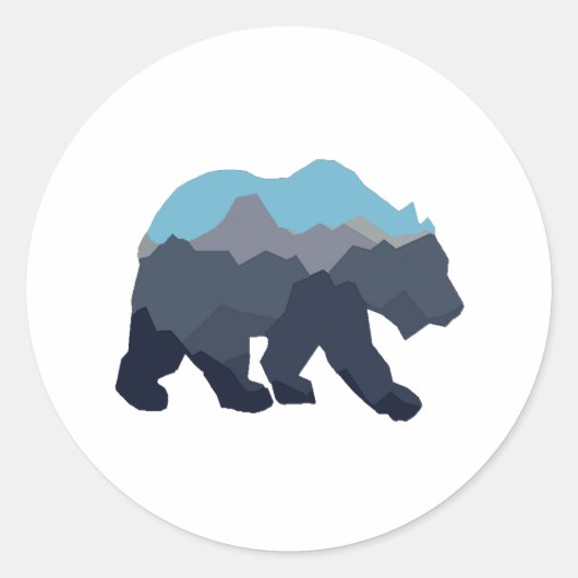 NAHE BERGSEEN RUNDER AUFKLEBER (Vorderseite)