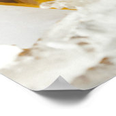 Nahe Bierflaschen in Eis Poster (Ecke)