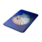 Nahe Bildung von Chambered Nautilus Badematte (Schrägansicht)