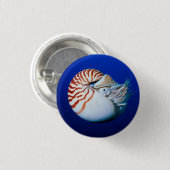 Nahe Bildung von Chambered Nautilus Button (Vorne & Hinten)
