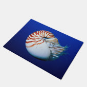 Nahe Bildung von Chambered Nautilus Fußmatte (Schrägansicht)