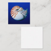 Nahe Bildung von Chambered Nautilus Mitteilungskarte (Vorne/Hinten)
