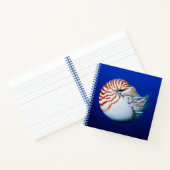 Nahe Bildung von Chambered Nautilus Notizblock (Innenseite)