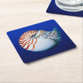 Nahe Bildung von Chambered Nautilus Rechteckiger Pappuntersetzer (angewinkelt)