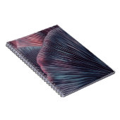 Nahe bis schöne Pilze mit Farblicht in Notizblock (Rechte Seite)