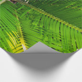 Nahe Blätter für Grünpalmen Geschenkpapier (Ecke)