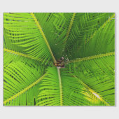 Nahe Blätter für Grünpalmen Geschenkpapier (Flach)