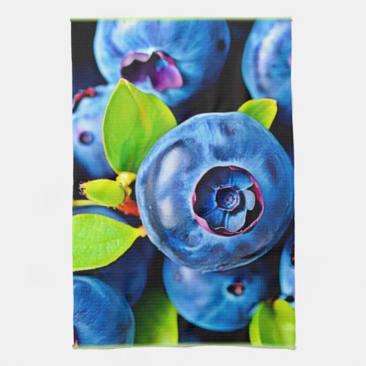 Nahe Blaubeeren Geschirrtuch (Vertikal)