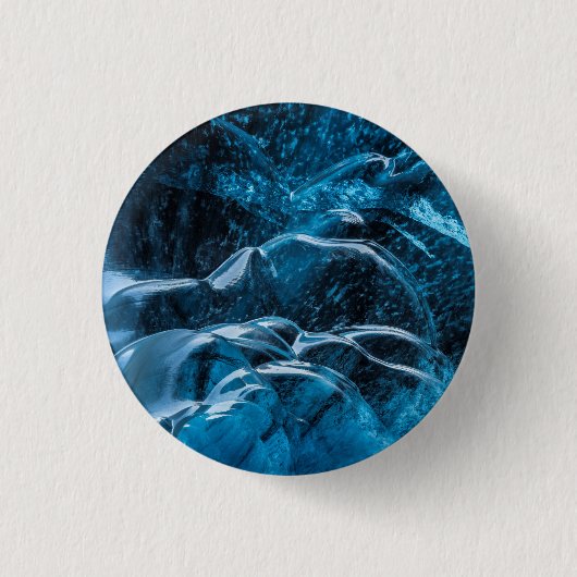 Nahe blaue Eiswände Button (Vorderseite)