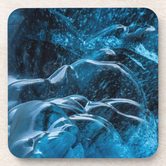 Nahe blaue Eiswände Getränkeuntersetzer (Vorderseite)