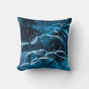Nahe blaue Eiswände Kissen
