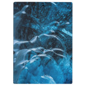 Nahe blaue Eiswände Klemmbrett (Rückseite)