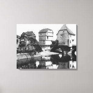 Nahe Brücke, Bad Kreuznach, c.1910 Leinwanddruck