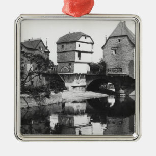 Nahe Brücke, Bad Kreuznach, c.1910 Silbernes Ornament