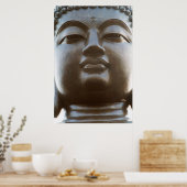 Nahe Buddha-Statue Poster (Küche)