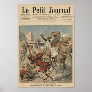 Nahe Casablanca die goumiers Aufladung Poster