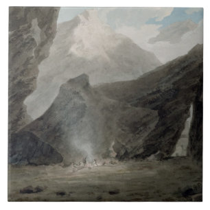 Nahe Chiavenna im Grisons, c.1779 (w/c, schwarz Fliese