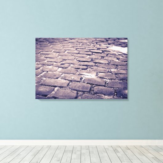Nahe Cobblestone Street Leinwanddruck (Insitu (Holzboden))