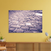 Nahe Cobblestone Street Leinwanddruck (Insitu (Wohnzimmer))