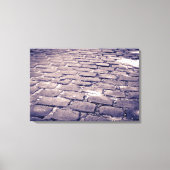 Nahe Cobblestone Street Leinwanddruck (Vorderseite)