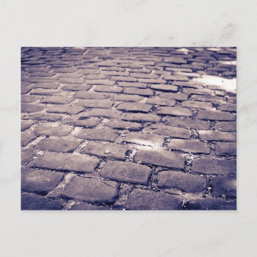 Nahe Cobblestone Street Postkarte (Vorderseite)