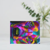 nahe Dackel Feiertagspostkarte (Stehend Vorderseite)