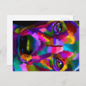 nahe Dackel Feiertagspostkarte (Vorne/Hinten)