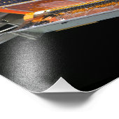 Nahe Darstellung der Solaranlagen Fotodruck (Ecke)