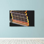 Nahe Darstellung der Solaranlagen Leinwanddruck (Insitu (Holzboden))