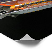 Nahe Darstellung der Solaranlagen Poster (Ecke)