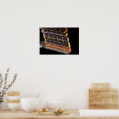 Nahe Darstellung der Solaranlagen Poster (Küche)