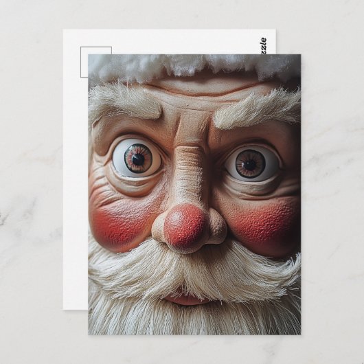 Nahe Darstellung des überraschenden Ausdrucks des Postkarte (Vorne/Hinten)