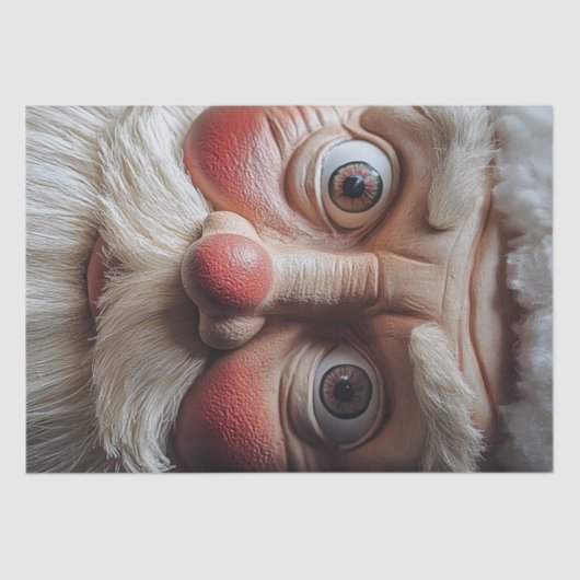 Nahe Darstellung des überraschenden Ausdrucks des  Seidenpapier (Vorderseite)