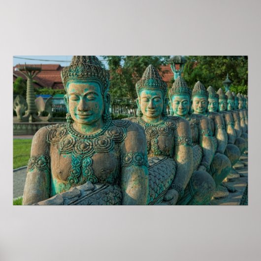 Nahe Darstellung von Kunstskulpturen Poster (Vorne)