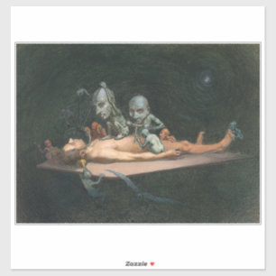 Nahe dem Tode erleben, wie böse Dämonenspirale zu Aufkleber