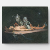 Nahe dem Tode erleben, wie böse Dämonenspirale zu Fotoplatte (Vorderseite)